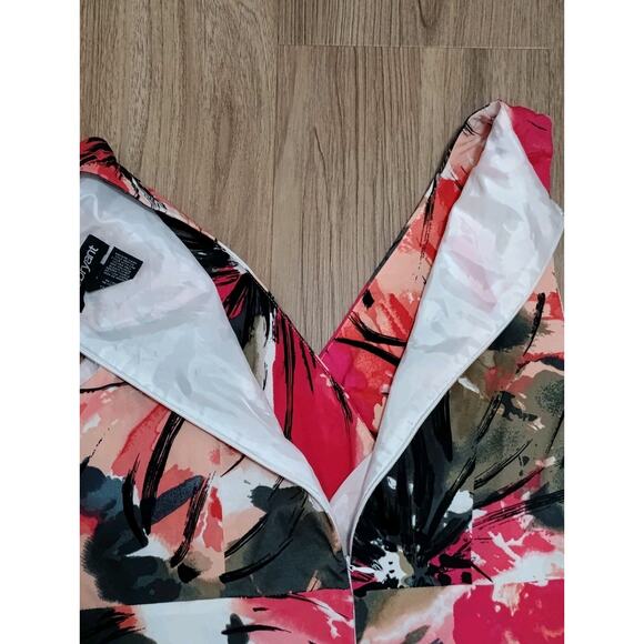 Lane Bryant Sz 16 Sleeveless Floral Dress Multicolor Fit And Flare Summer - Picture 9 of 9